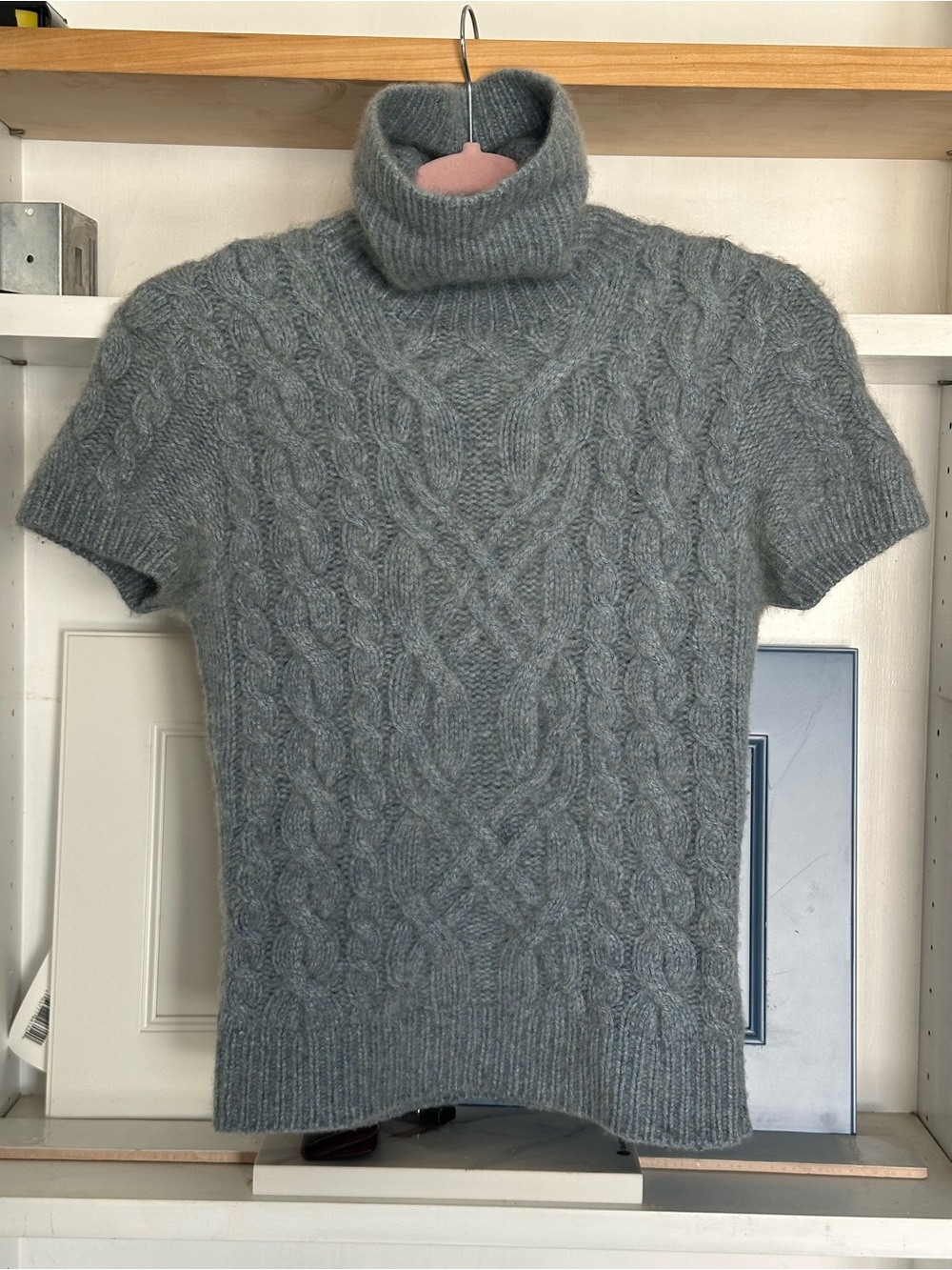 Ralph Lauren Black Label Cashmere Cable-Knit Turtleneck Sweater